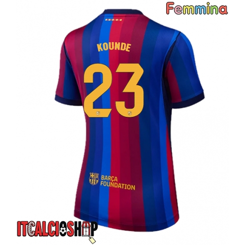 Barcelona Jules Kounde #23 Prima Maglia Femmina 2026-27 Manica Corta